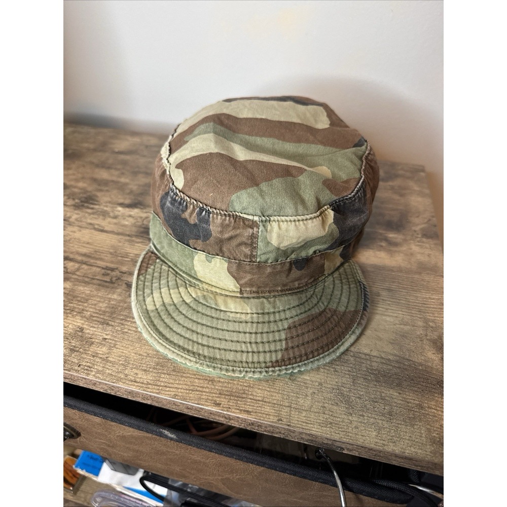 US Military Woodland Camo BDU Patrol Cap Hat 7 3/8 Propper 1989 DLA Contract - Picture 8 of 12